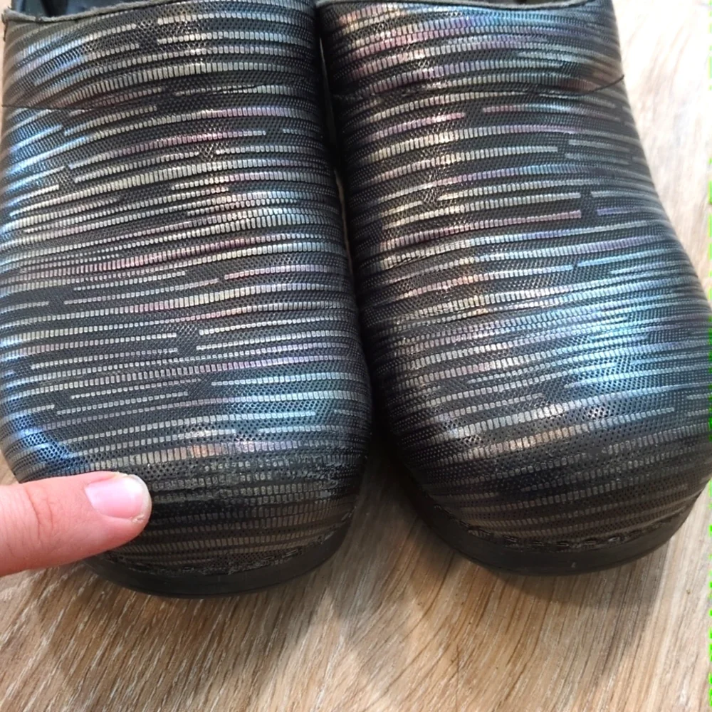 Dansko Colorful Striped Women's Slip-On Clogs size 40 Euro (10 US) - Picture 13 of 14